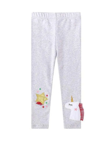 Unicorn Appliqué Tassel Leggings - Mini Taylor